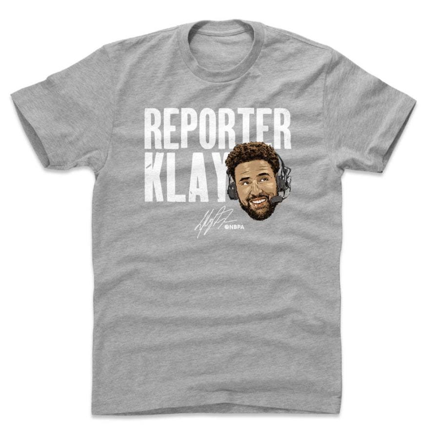 Nba クレイ トンプソン ウォリアーズ Tシャツ Reporter Klay Wht 500level ヘザーグレー Nba 2522tho40 バッシュ バスケグッズ Selection 通販 Yahoo ショッピング