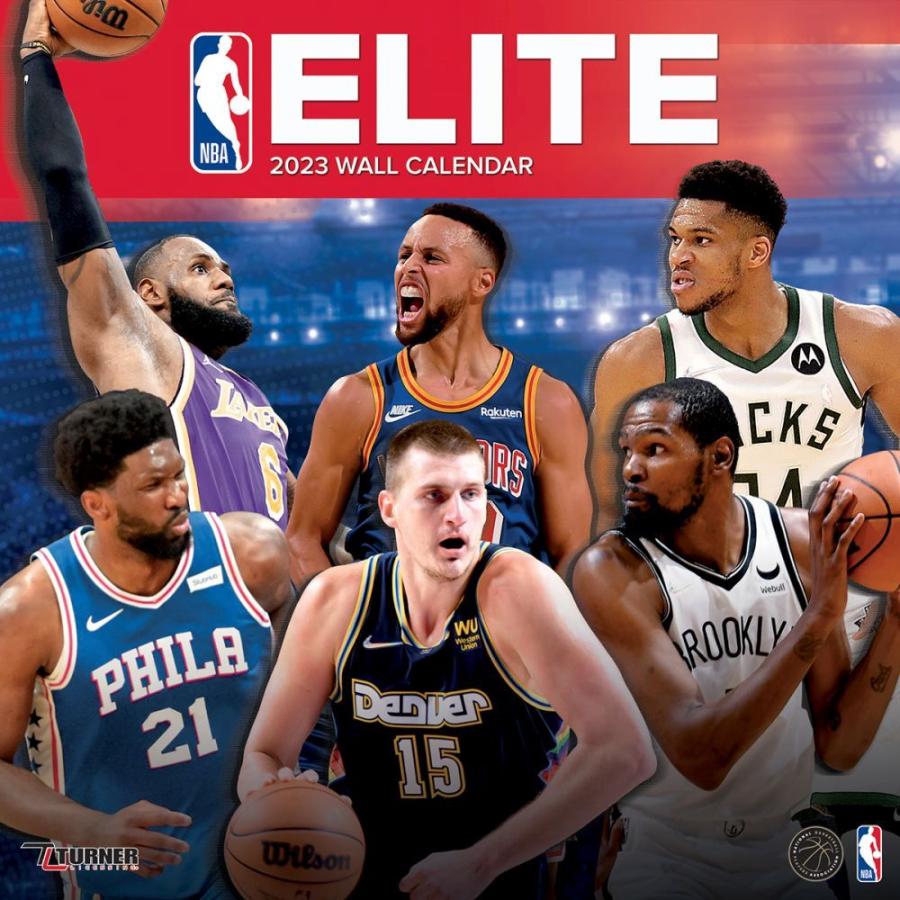 NBA カレンダー 2023年 12x12 エリートプレイヤー 壁掛け Calendar