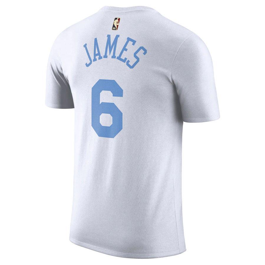 NBA レブロン・ジェイムス レイカーズ Tシャツ 2022/23 クラシック エディション ネーム＆ナンバー T-Shirt ナイキ/Nike ホワイト｜selection-basketball｜03