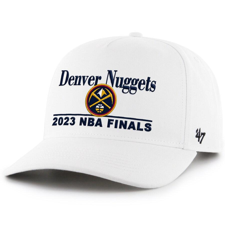 NBA ナゲッツ キャップ NBA ファイナル2023進出記念 Front Hitch Adjustable Hat 47Brand ホワイト