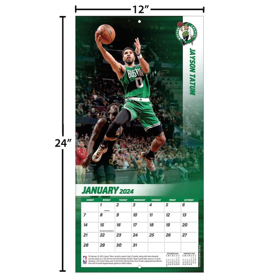 NBA ジェイソン・テイタム セルティックス カレンダー 2024 Player 壁掛け Wall Calendar Turner｜selection-basketball｜06