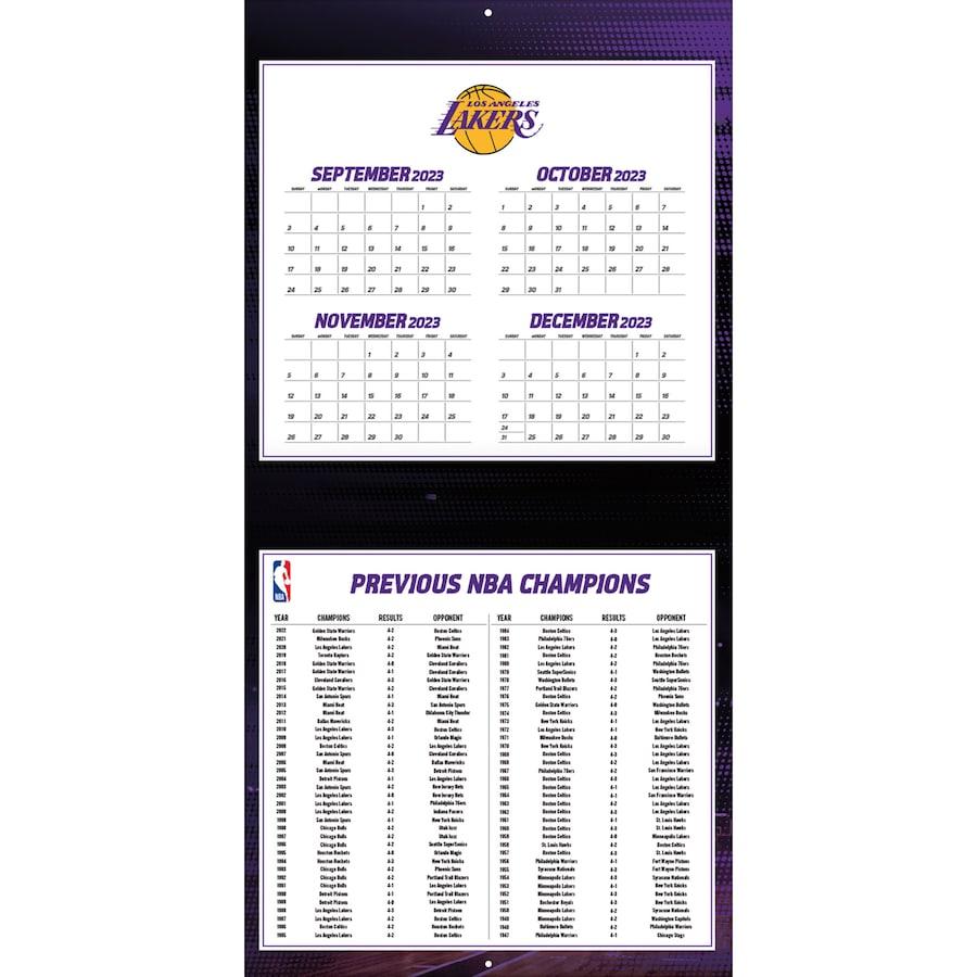NBA レイカーズ カレンダー 2024 Team 壁掛け Wall Calendar Turner｜selection-basketball｜03