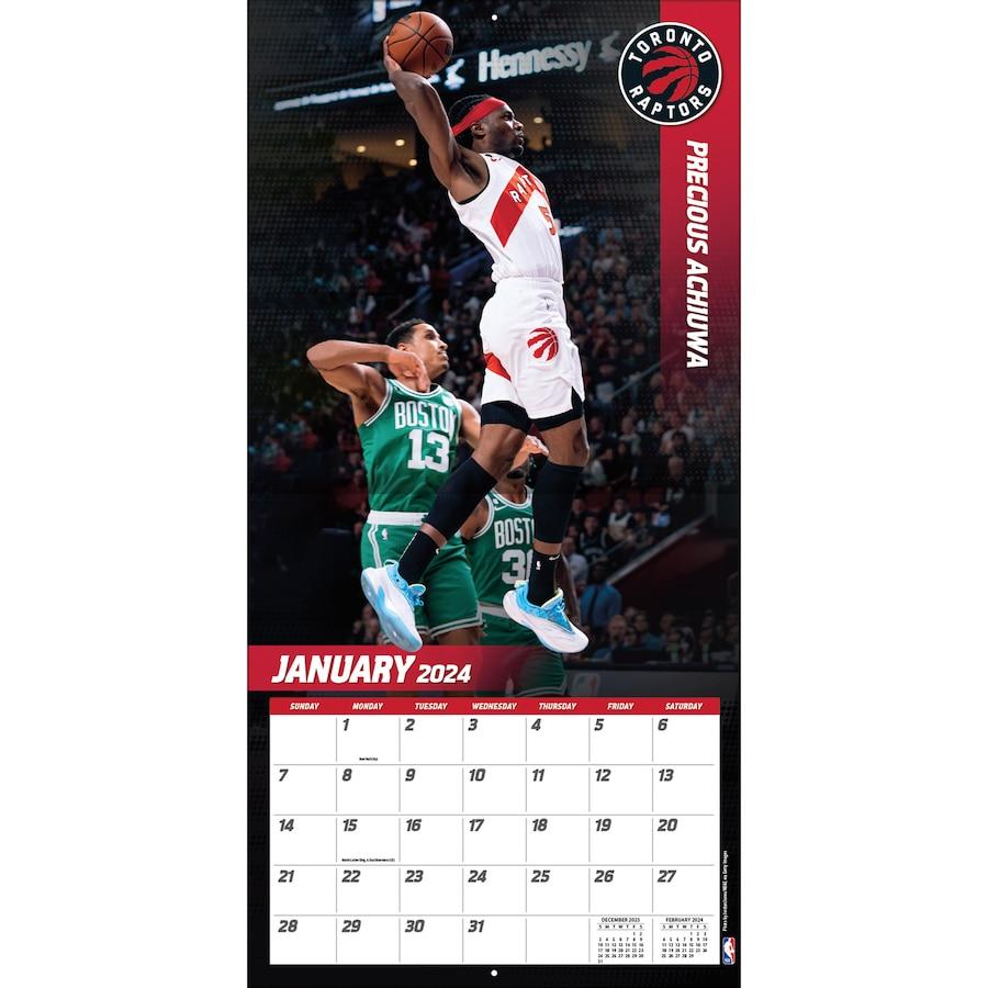 NBA ラプターズ カレンダー 2024 ミニ 壁掛け Wall Calendar Turner｜selection-basketball｜03