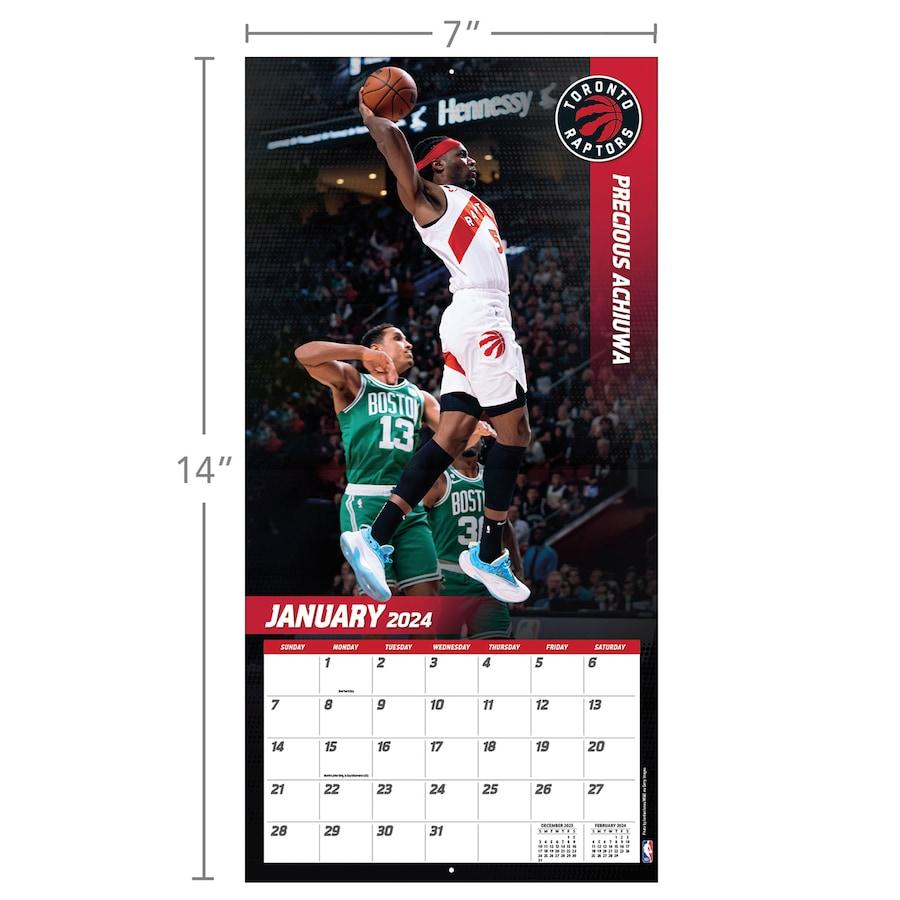 NBA ラプターズ カレンダー 2024 ミニ 壁掛け Wall Calendar Turner｜selection-basketball｜05