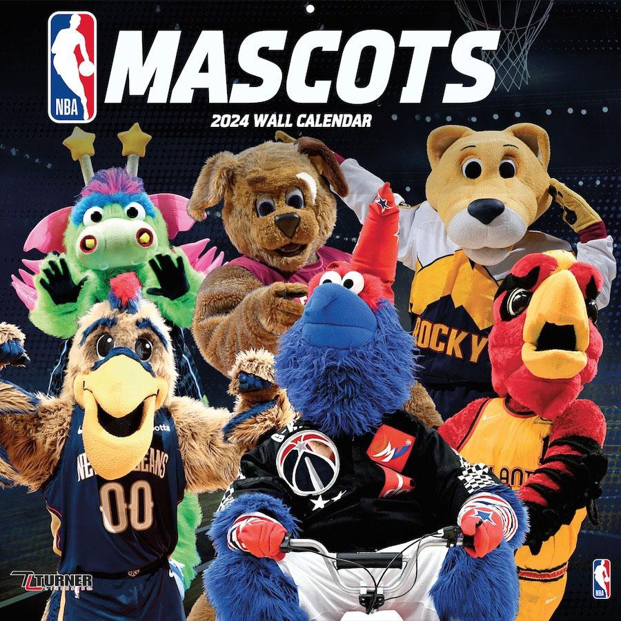 NBA カレンダー 2024 チームマスコット Mascots Wall Calendar Turner nba231023cdg02