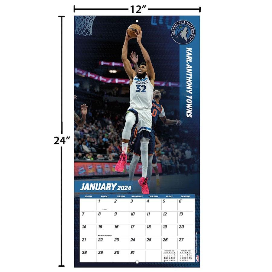 NBA カレンダー 2024 Big Men 16-Month Wall Calendar Turner｜selection-basketball｜06