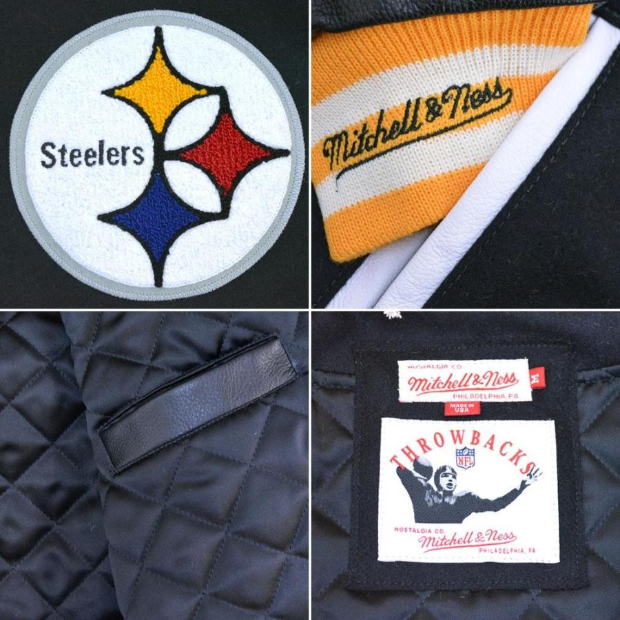 USA製Mitchell & Ness WOOL/LEATHER VARSITY Mitchell&Ness（ミッチェルアンドネス） NFL スタジアムジャンパー