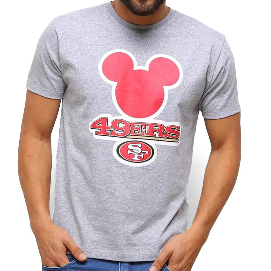 Nfl Tシャツ ミッキーマウス ディズニー 49ers グレー メンズ 半袖 Tシャツ Disney Micky Simbol T Shirt Nfl apl03 バッシュ バスケグッズ Selection 通販 Yahoo ショッピング