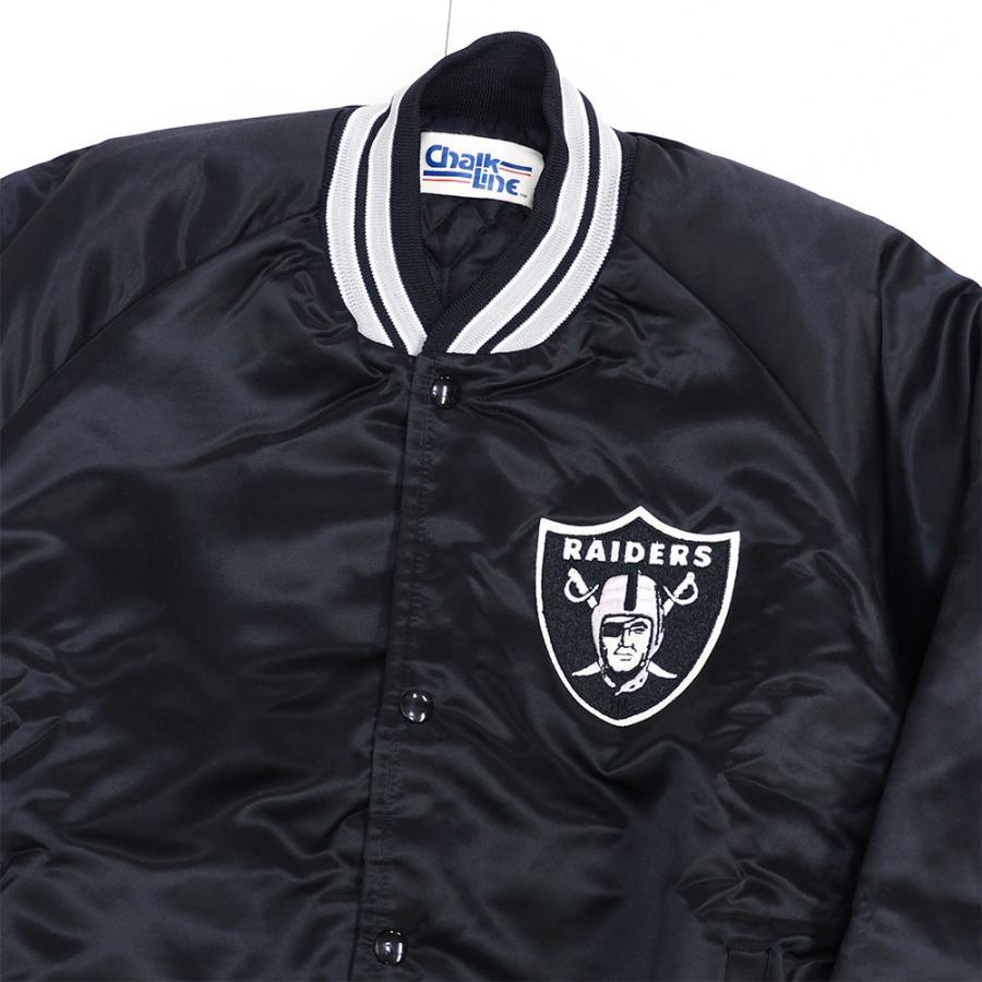 NFL レイダース スタジャン ビンテージ サテン デッドストック Satin