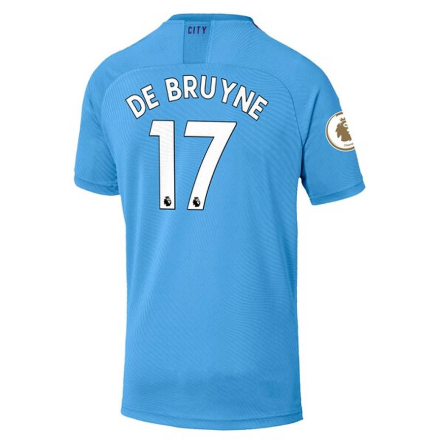 デ・ブライネ　マンチェスター・シティ 19/20　ホーム　リーグ仕様 デ・ブライネ直筆サイン入りマンチェスターシティ19/20ホーム