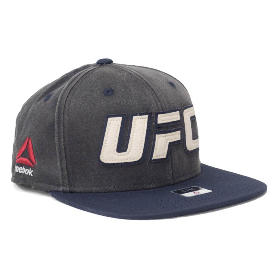 Reebok（リーボック） UFC キャップ/帽子 フラットバイザー フレックス リーボック/Reebok Grey/Navy/Cream ...