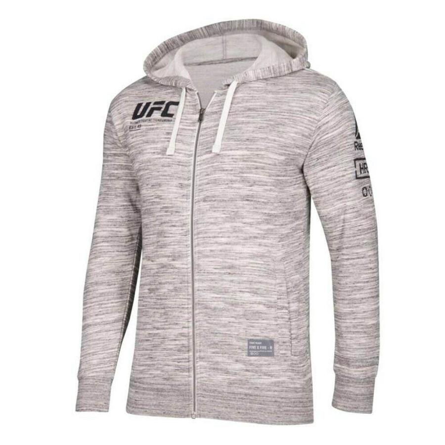 Reebok（リーボック） UFC パーカー ヘザー メンズ 長袖 フルジップ