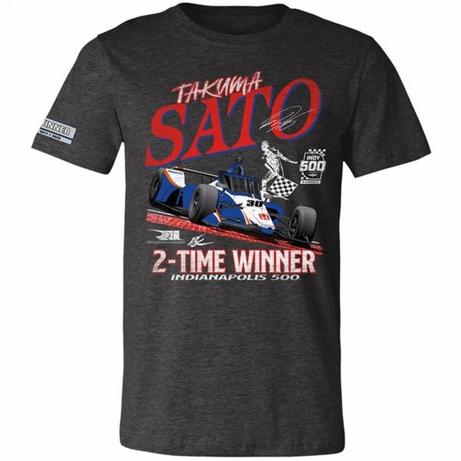 インディ500 佐藤琢磨 Tシャツ 2020 優勝記念 ブラック INDY500｜selection-j