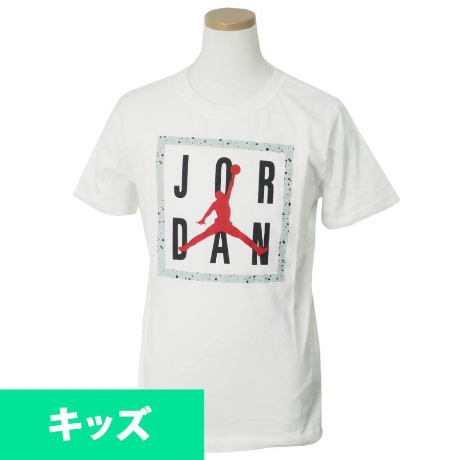 ジョーダン/JORDAN ボックスド イン セメント Tシャツ キッズ ホワイト 954004-001｜selection-j