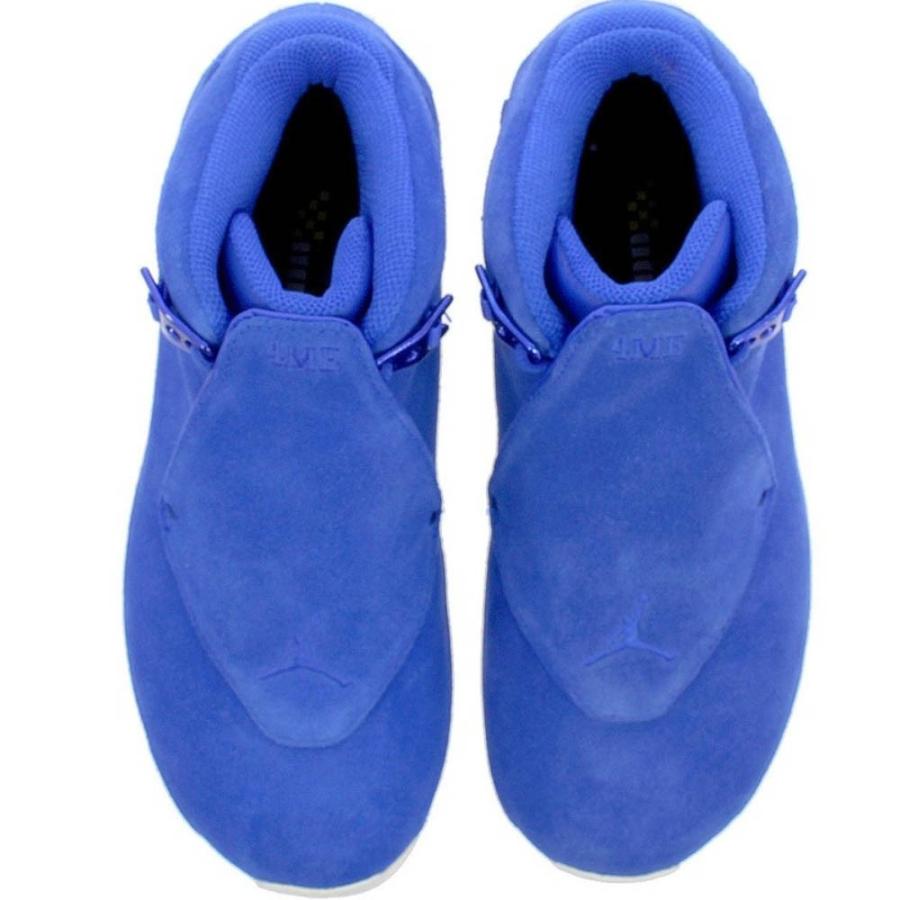 Air jordan 18 retro blue cheap suede