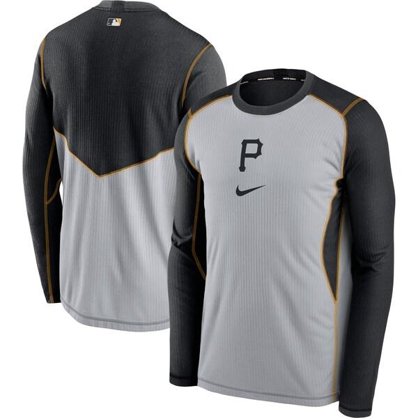 超激安 パイレーツ スウェットシャツ ナイキ Nike グレー ブラック Mlb Authentic Collection Game Performance Pullover Sweatshirt 21nrs オープニング大放出セール Mdtu Nw Gov Lk