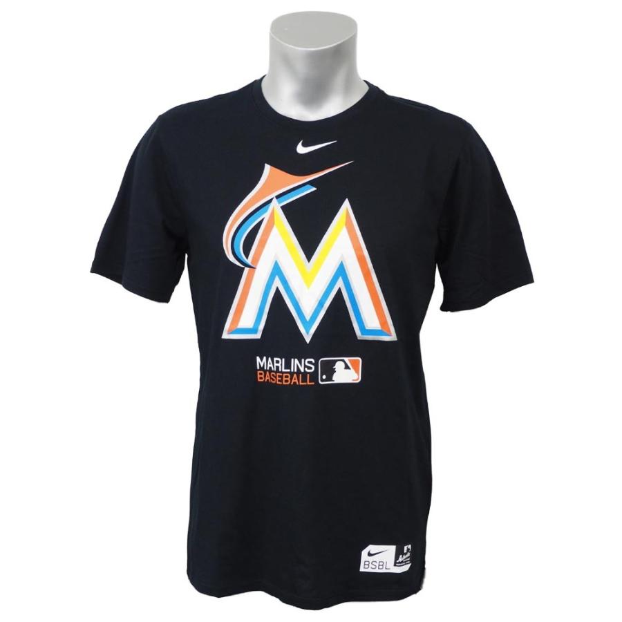 MLB マーリンズ オーセンティック コレクション パフォーマンス Tシャツ ナイキ/Nike ブラック【OCSL】｜selection-j