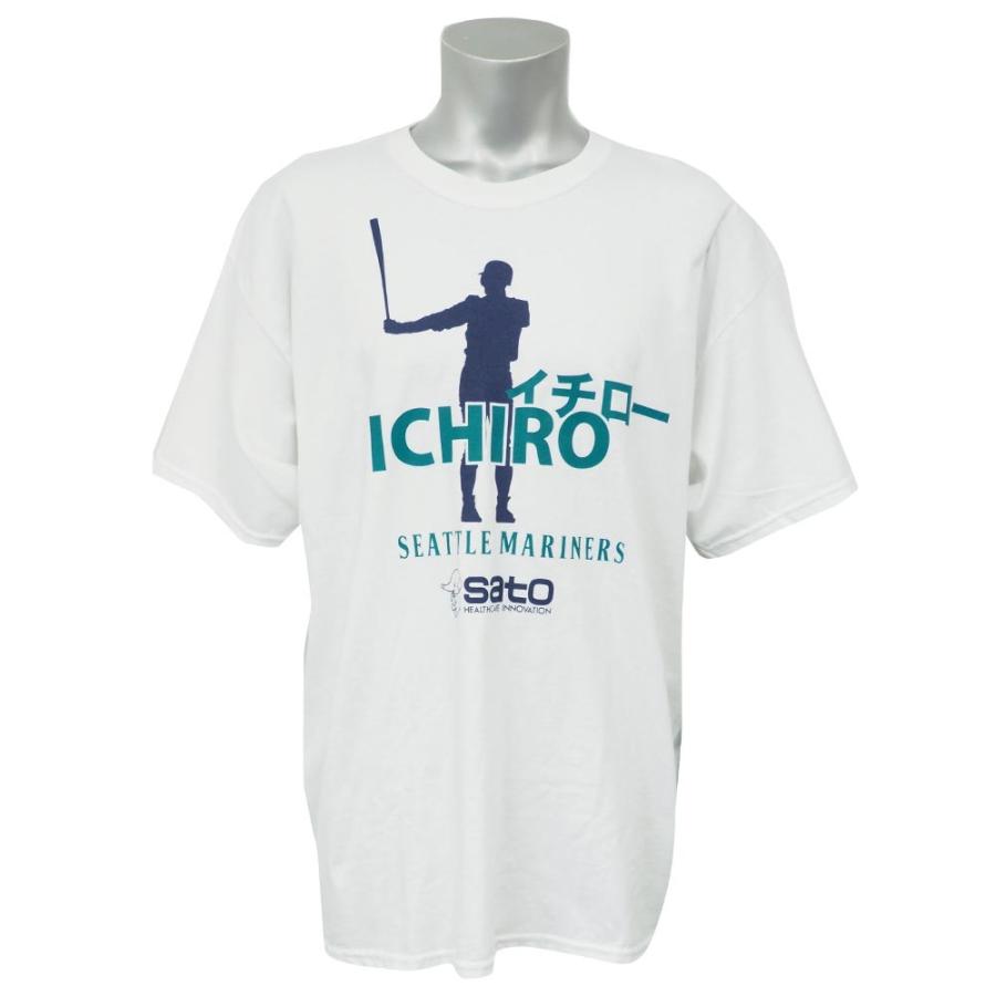MLB マリナーズ イチロー 佐藤製薬 サト Tシャツ ホワイト レア MLB マリナーズ イチロー 佐藤製薬 サト Tシャツ ホワイト レア