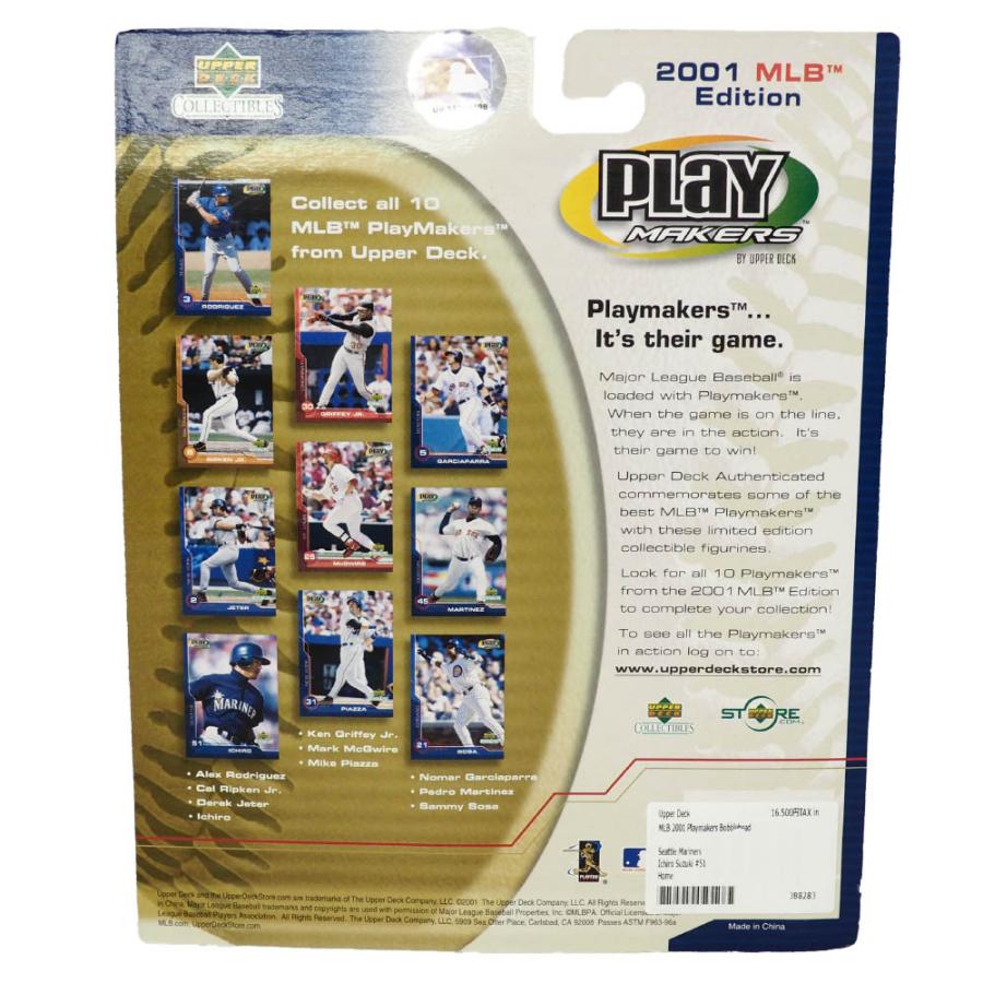 MLB マリナーズ イチロー 2001 プレーメイカーズ ボブルヘッド MLB マリナーズ イチロー 2001 プレーメイカーズ ボブルヘッド