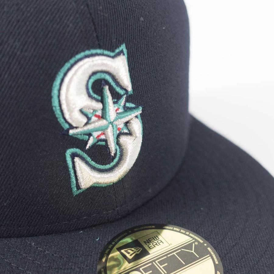 マリナーズ キャップ ニューエラ NEW ERA  MLB イチロー サイン刺繍入り 選手着用 カスタマイズ ゲーム｜selection-j｜05