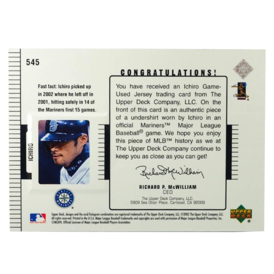 MLB イチロー シアトル・マリナーズ トレーディングカード/スポーツカード 2002 #545 59/775 Upper Deck｜selection-j｜02