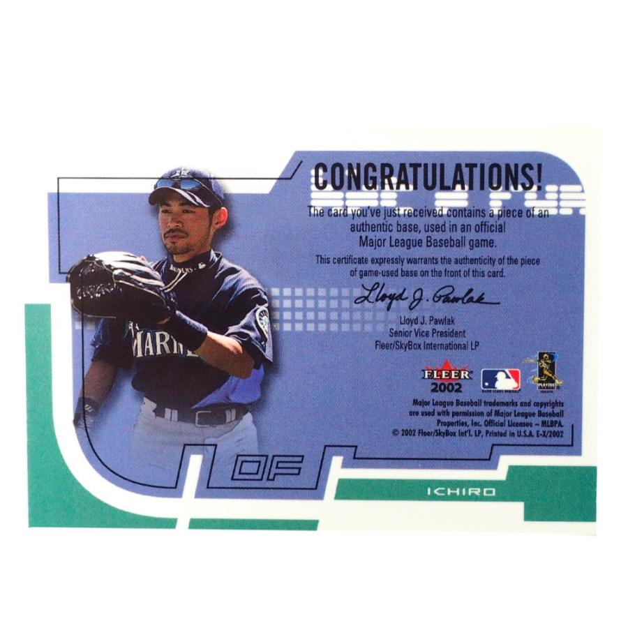 MLB イチロー シアトル・マリナーズ トレーディングカード/スポーツカード 2002 Hit & Run ユーズド ベース Fleer｜selection-j｜02