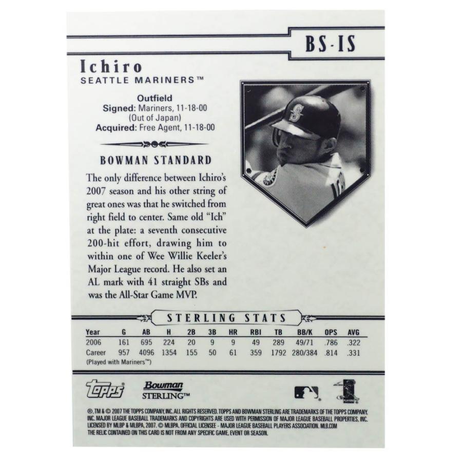 MLB イチロー シアトル・マリナーズ トレーディングカード/スポーツカード 2007 #BS-IS ユーズド バット Topps｜selection-j｜02
