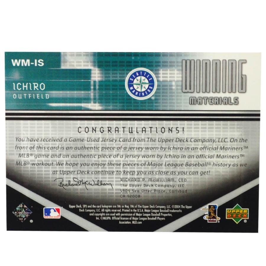 MLB イチロー シアトル・マリナーズ トレーディングカード/スポーツカード 2004 #VM-IS Wジャージ ネイビー Upper Deck｜selection-j｜02