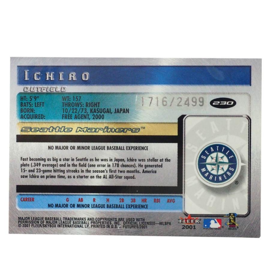 MLB イチロー シアトル・マリナーズ トレーディングカード/スポーツカード 2001 Rookie Ichiro #230 1716/2499 Fleer｜selection-j｜02