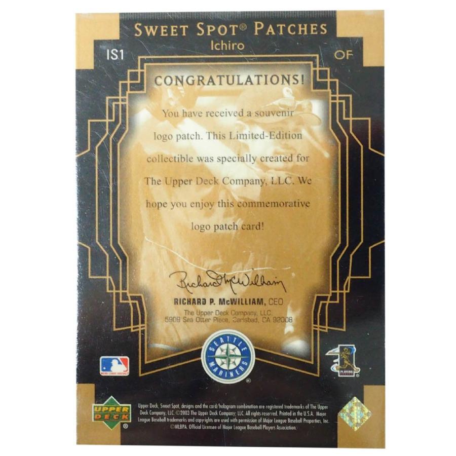 MLB イチロー シアトル・マリナーズ トレーディングカード/スポーツカード 2003 Ichiro #IS1 Patches Upper ...