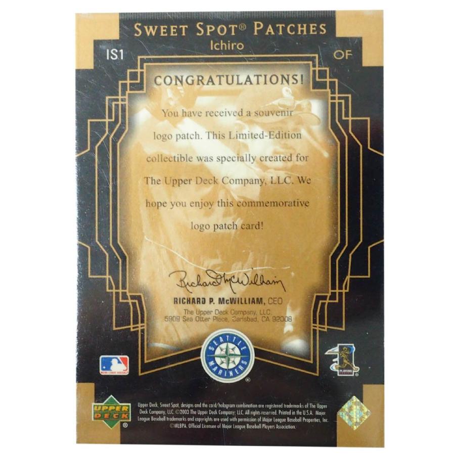 MLB イチロー シアトル・マリナーズ トレーディングカード/スポーツカード 2003 Ichiro #IS1 Patches Upper Deck｜selection-j｜02