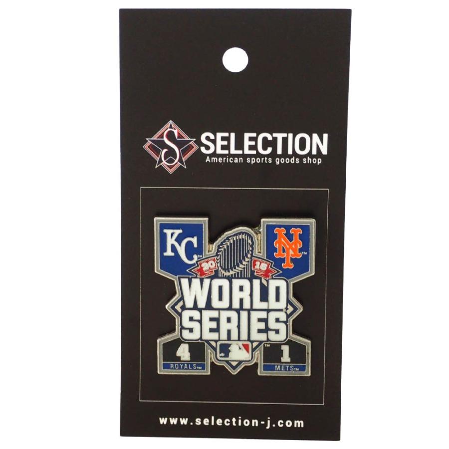 MLB カンザスシティ・ロイヤルズ ピンバッチ 2015 ワールドシリーズ 優勝記念 Pin : Worls Series vs Mets PSG｜selection-j