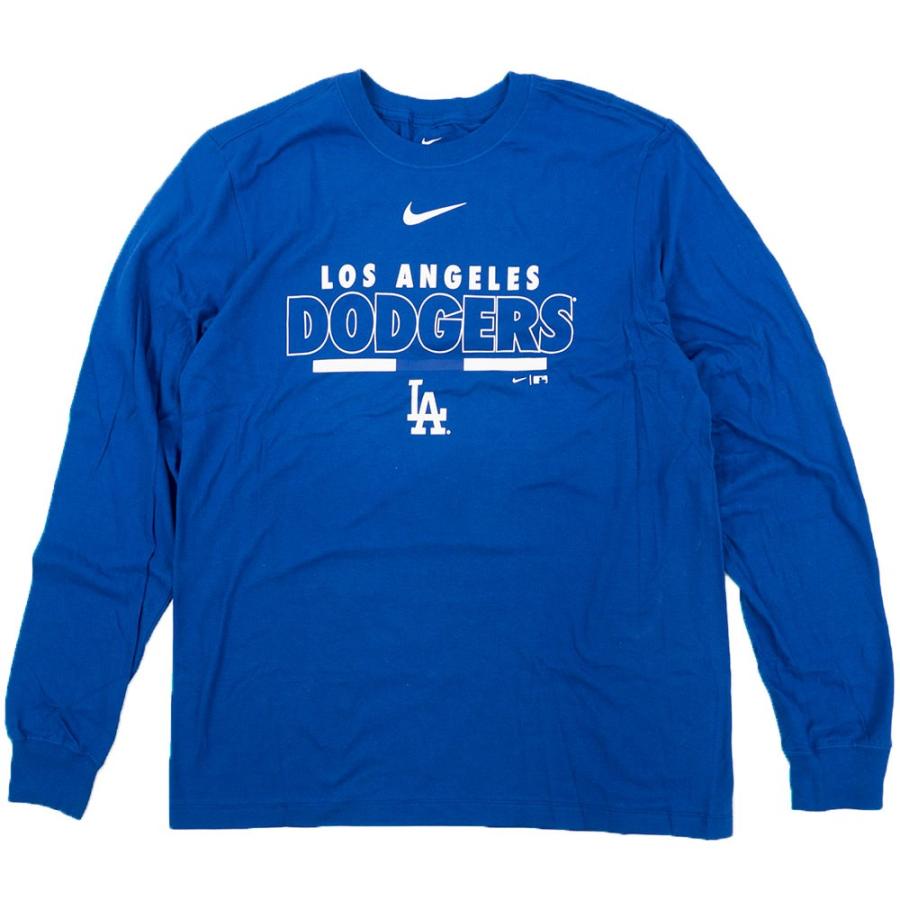 MLB ロサンゼルス・ドジャース Tシャツ カラー バー ロングスリーブ