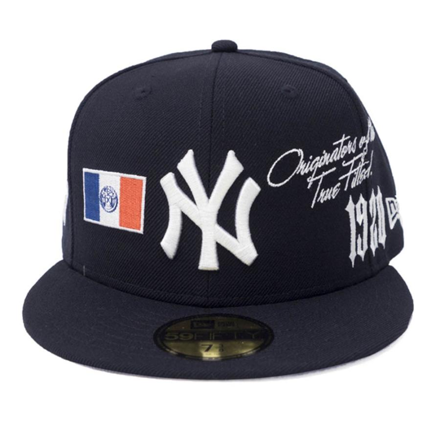 MLB ニューヨーク・ヤンキース キャップ/帽子 5950 NEYYAN ALLOVER NVY MULTI 59FIFTY ニューエラ/New Era ネイビー | NEW ERA | 01