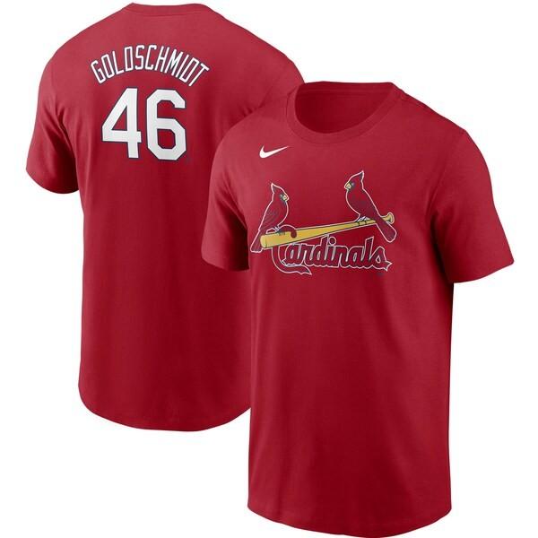 MLB ポール・ゴールドシュミット セントルイス・カージナルス Tシャツ ネーム & ナンバー ナイキ/Nike レッド｜selection-j