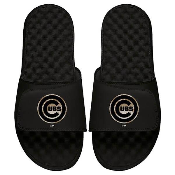 MLB シカゴ・カブス サンダル/シューズ カモ ロゴ スライド サンダル Islide ブラック