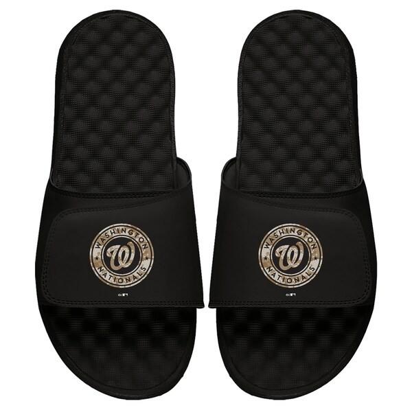 MLB ワシントン・ナショナルズ サンダル/シューズ カモ ロゴ スライド サンダル Islide ブラック