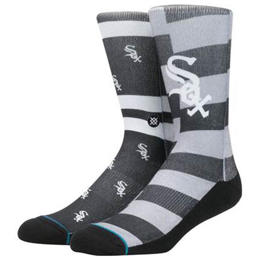 MLB シカゴ・ホワイトソックス ソックス Splatter Crew Socks STANCE ブラック mlb200825gds05