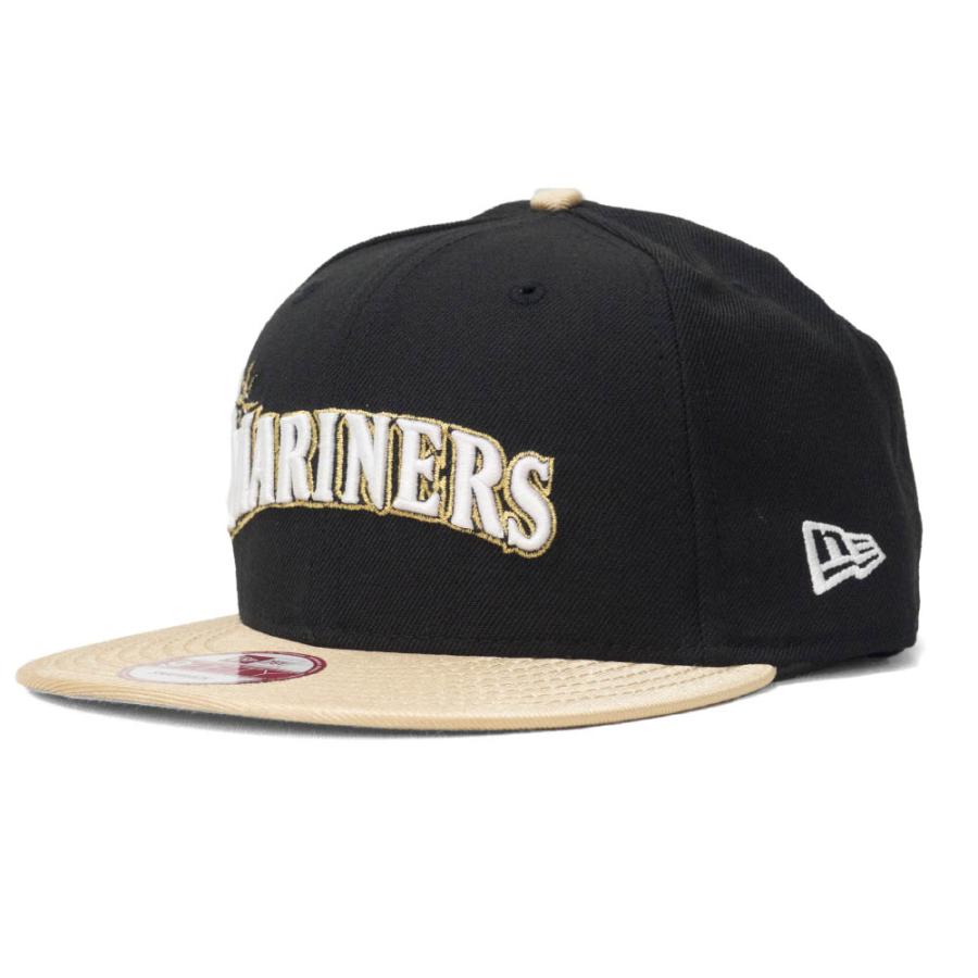 MLB シアトル・マリナーズ キャップ/帽子 ワードマーク 9FIFTY スナップバック ニューエラ/New Era ブラック :mlb
