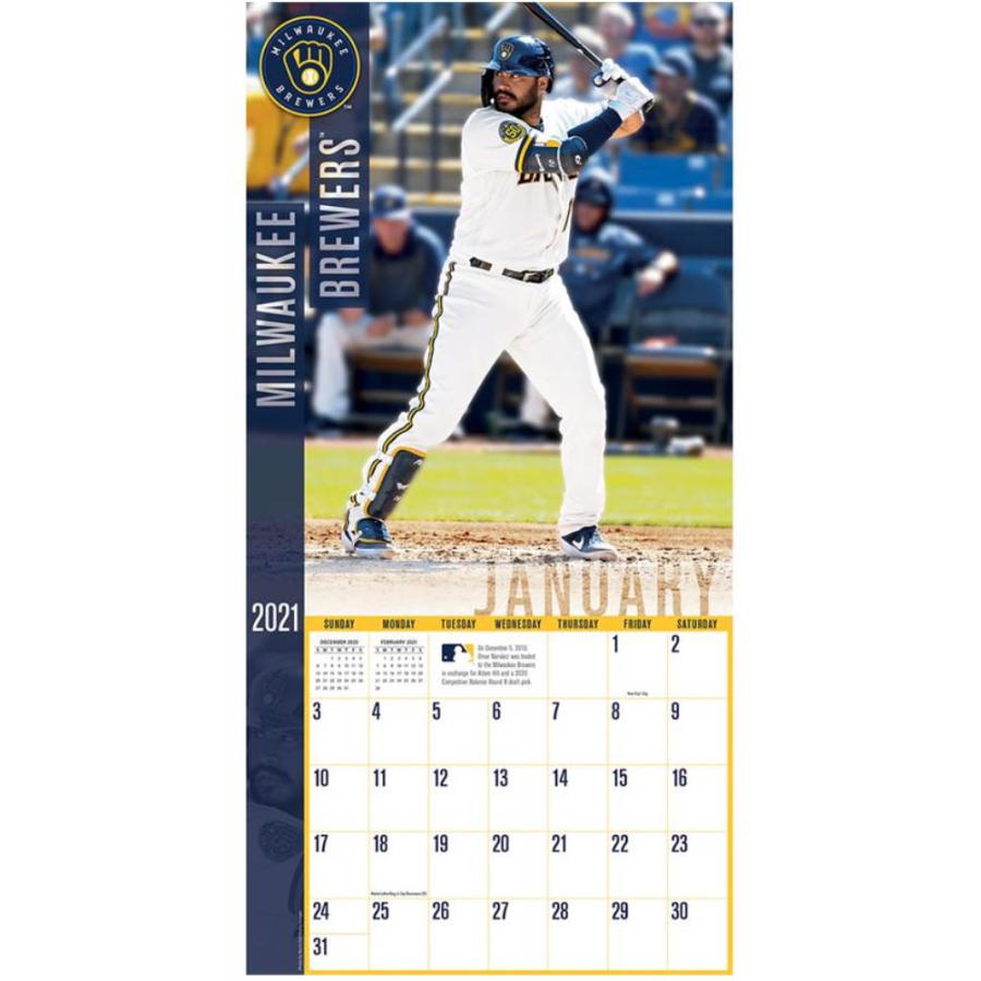 ブリュワーズ カレンダー メジャーリーグ MLB 2021年版 チーム 壁掛け ポスター インテリア Turner｜selection-j｜03