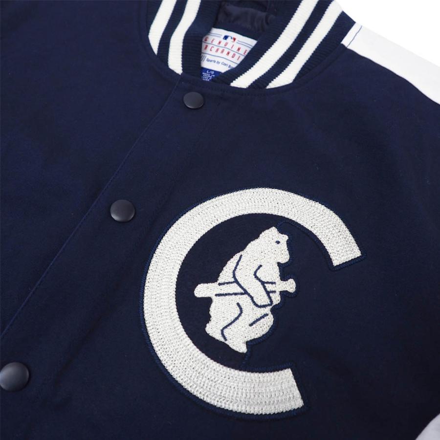 シカゴ・カブス スタジャン ネイビー L 楽天市場】【送料無料】 MLBオフィシャル メンズ バーシティ