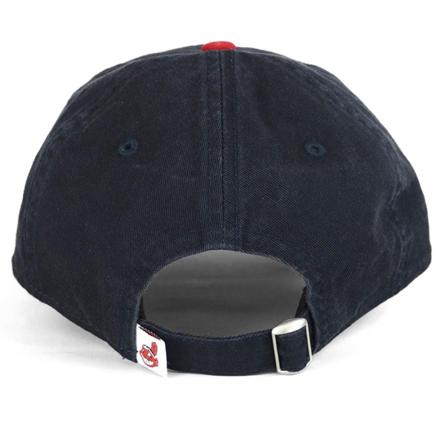 New Era インディアンス9TWENTY キャップ ネイビー　ワフー酋長タグ NEW ERA 9twenty Cleveland Indians インディアンス CAP Navy