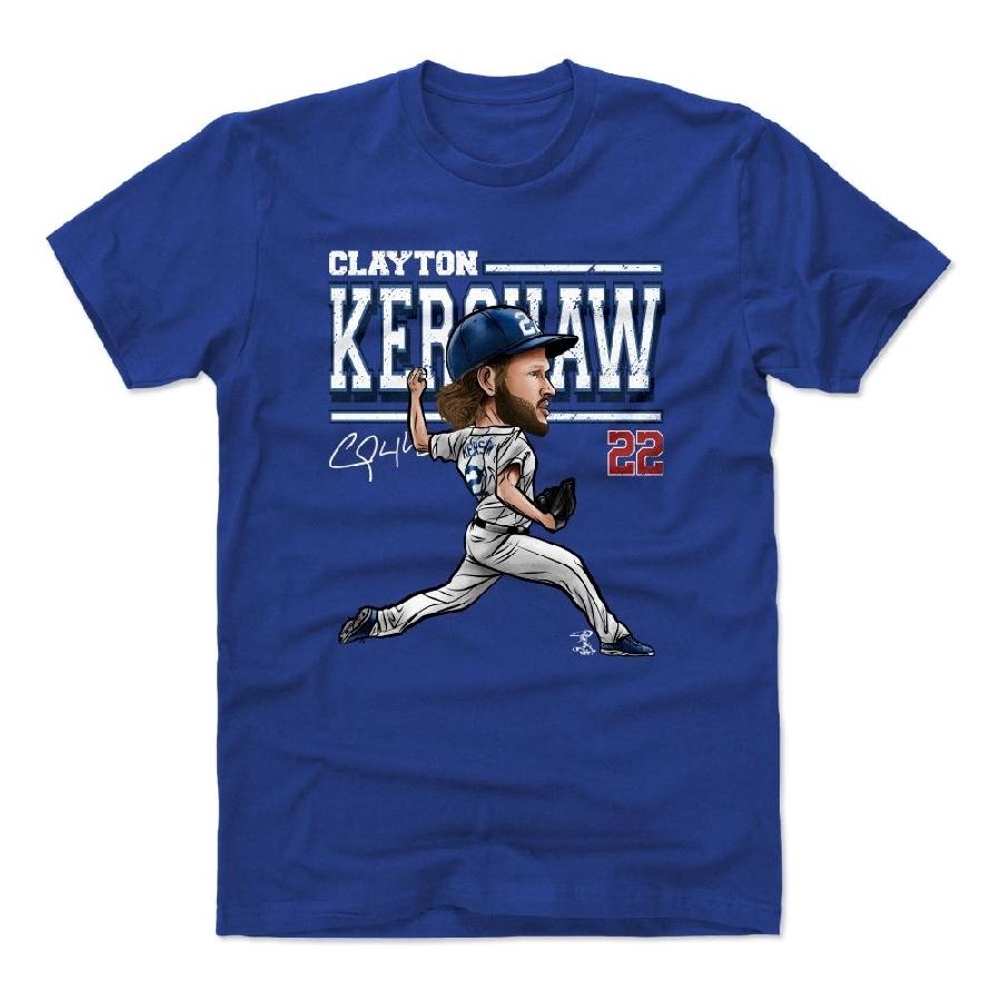 クレイトン・カーショー Tシャツ MLB ドジャース Cartoon T