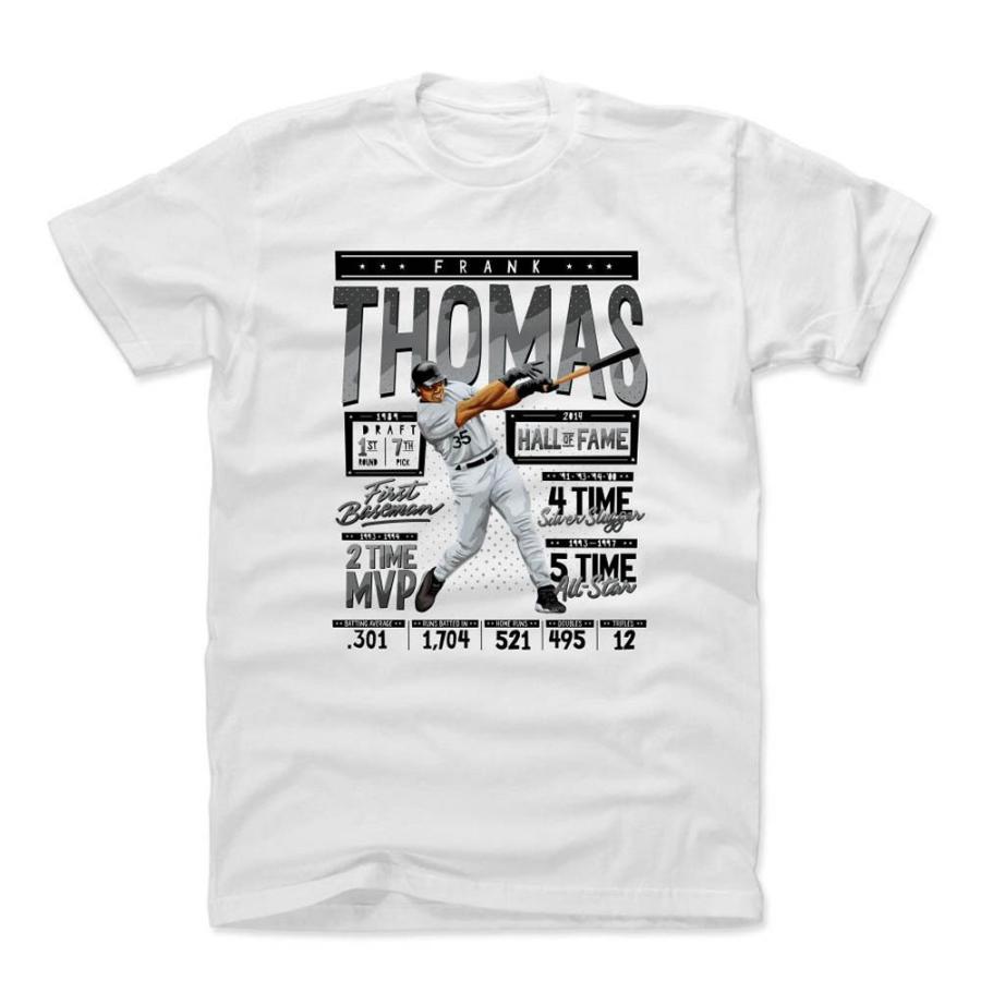 ホワイトソックス Tシャツ フランク・トーマス MLB Stats K T-Shirt 500Level ホワイト｜selection-j