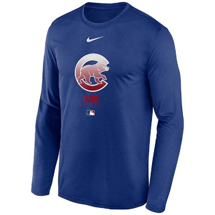 カブス Tシャツ MLB ロングスリーブ AC Long Sleeve Legend Tshirt ナイキ/Nike ブルー｜selection-j