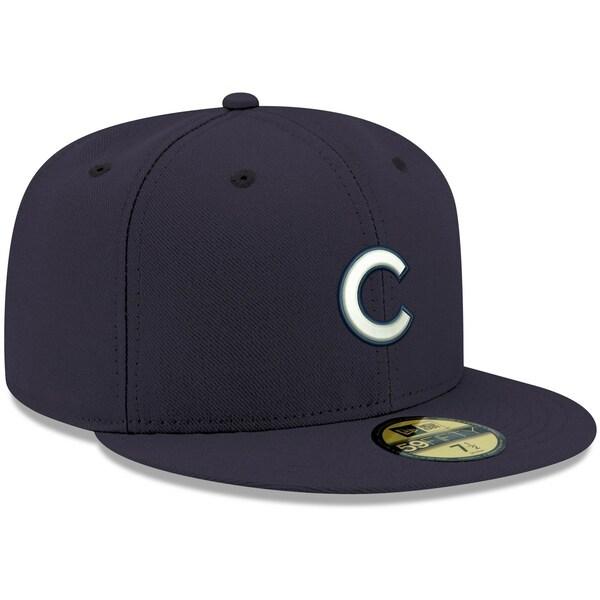 MLB カブス キャップ Logo 59FIFTY Fitted Hat ニューエラ New Era ネイビー 帽子｜selection-j｜03