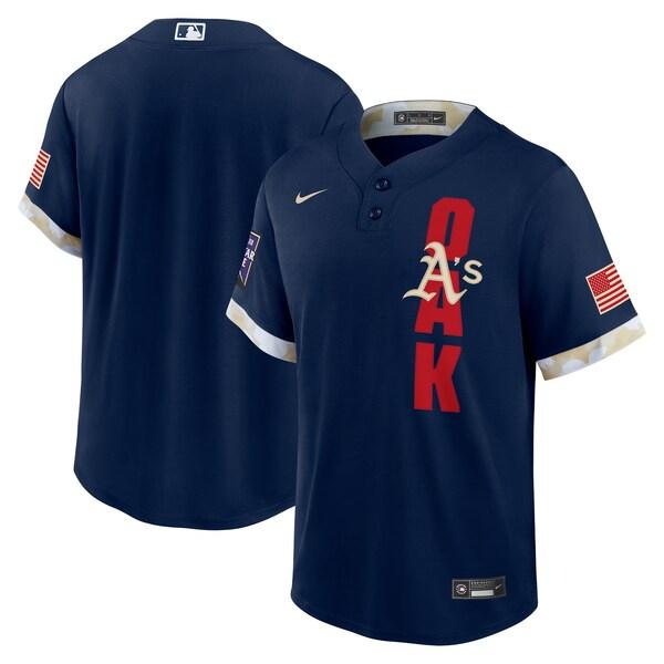 21人気特価 21 ネイビー Nike ナイキ ジャージ レプリカ Game All Star オールスターゲーム21 ユニフォーム アスレチックス Mlb レプリカジャージ Mlbオールスターゲームデザイン 応援グッズ