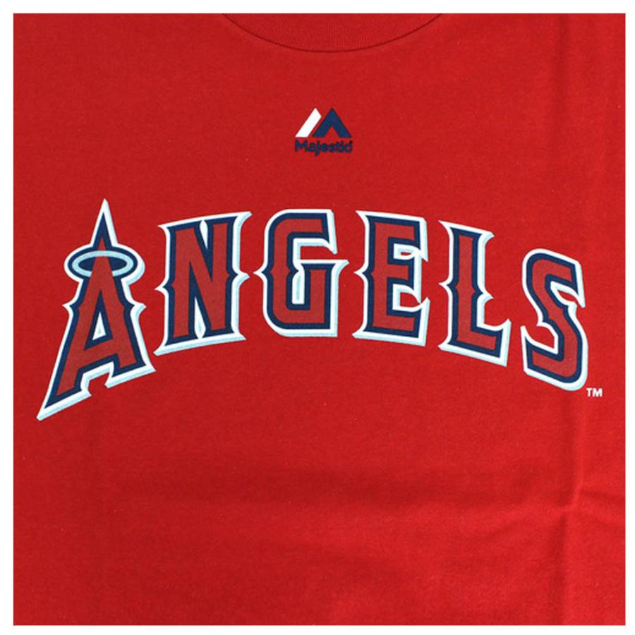 Majestic - MLBエンゼルス大谷翔平Tシャツ　マジェスティック/Majestic ネイビー MAJESTIC MLB 大谷翔平 エンゼルス Tシャツ Sleeve Number Tee