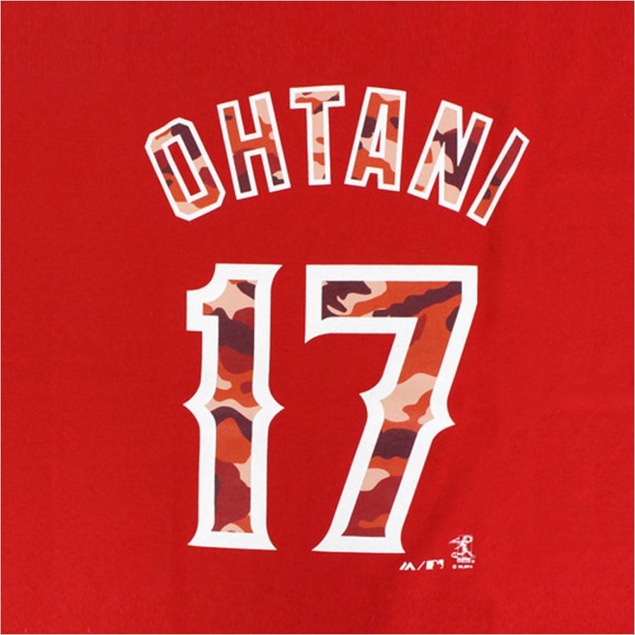 MAJESTIC MLB 大谷翔平 エンゼルス Tシャツ Player Tee Aロゴ