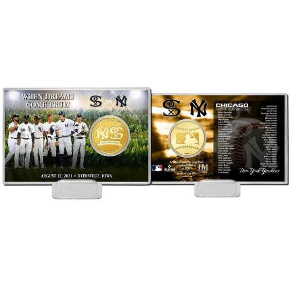 MLB ヤンキース\u0026ホワイトソックス フィールドオブドリームス 2021 Field of Dreams ブロンズコインカード_1